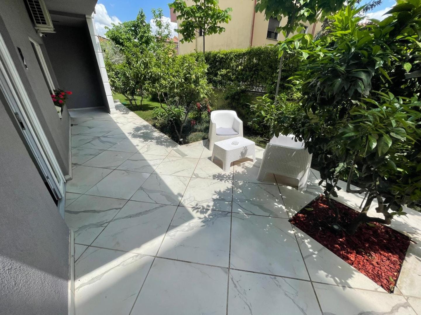 The courtyard in the afternoon