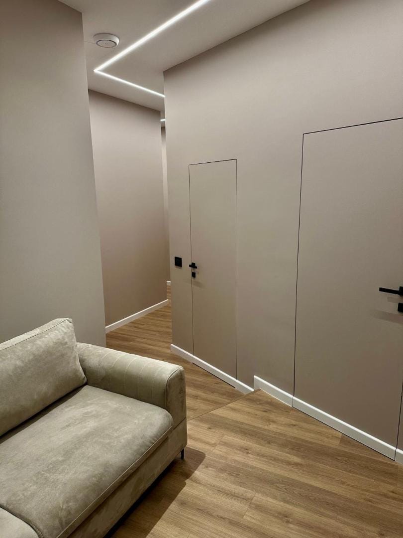 The living room door